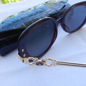 St John Vintage brown Tortoise Shell Sunglasses, by Marie Gray made in Italy!